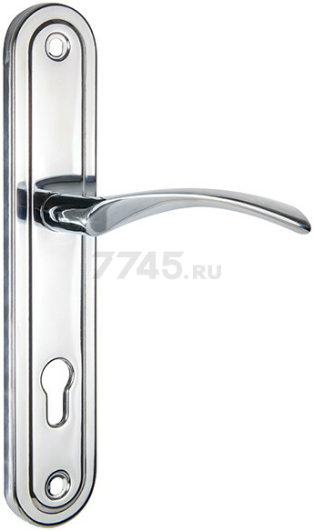 Ручка дверная на планке PUNTO P90 8504 Crona CP хром